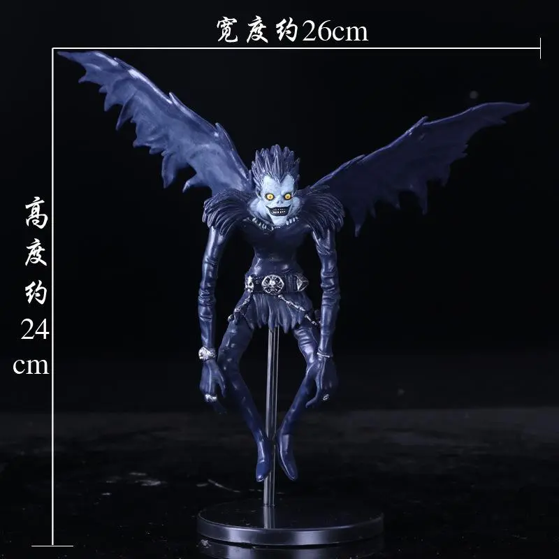 24CM Anime Figure DEATH NOTE Ryuk Yagami Light MisaMisa PVC Standing Model Pose Children Collection Gift Ornaments Sculpture