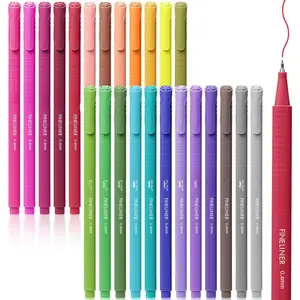 - Colored Fineliner s, 24 Pack, 0.4mm Tip |  Triangular , Smooth Writing s for Journaling, Note-Taking, Coloring, Sketching, Planning & Art Projects