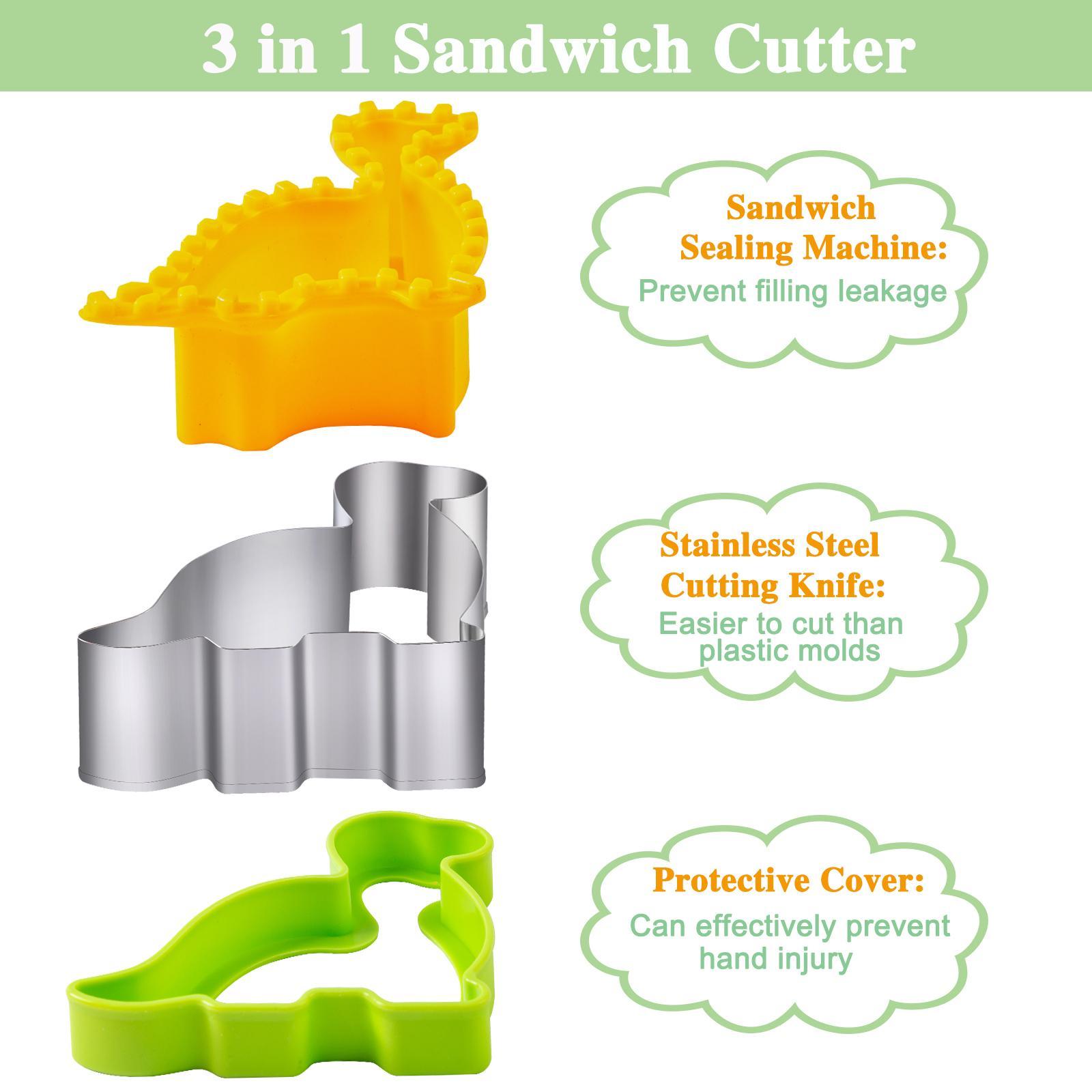 48 Piece Multi Function Sandwich Cutter Mold Set Toast Bread Embosser Home Breakfast Tool Kids Bento Box DIY Baking Kitchen Gadget