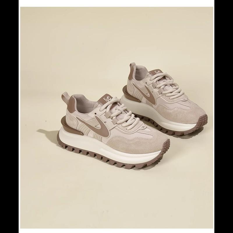 2026 Trend pink shoes - Women's thick-soled fashion shoes, new spring dad shoes, lightweight, classic and versatile sneakers, comfortable antibacterial Girl Trainer