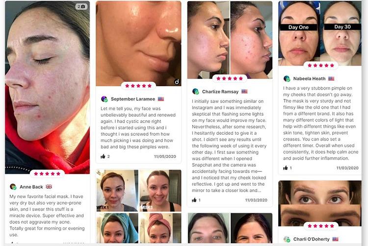 Manufacturer Customizable Facial Red Led Mask Beauty 4 Color Infrared Led Light Therapy Photon Face Silicone Mask