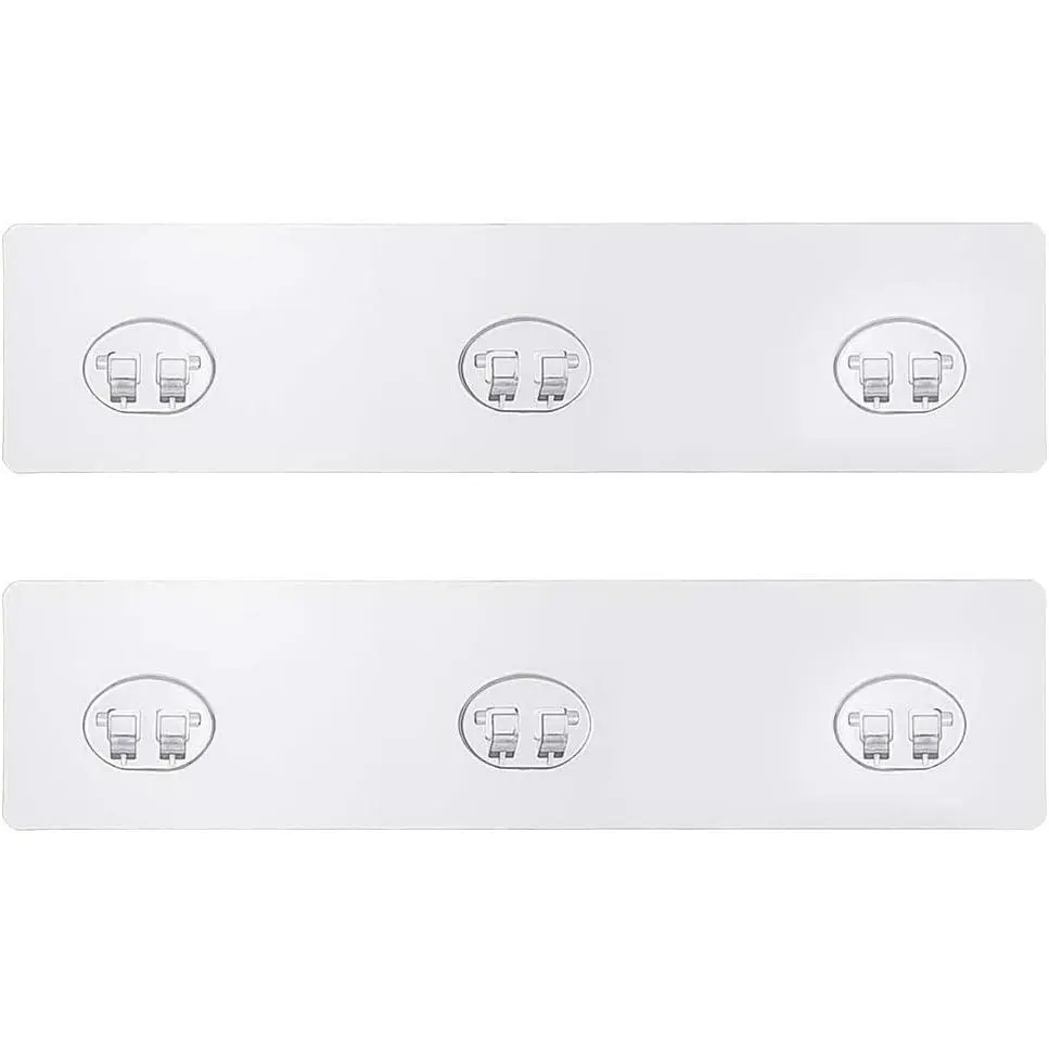2pcs Shower Caddy Adhesive Replacement,Shower Shelves Adhesive Strip Pad Shower Organizer Sticker Replacement Bathroom Heavy Duty Strong Sticky Wall Adhesive