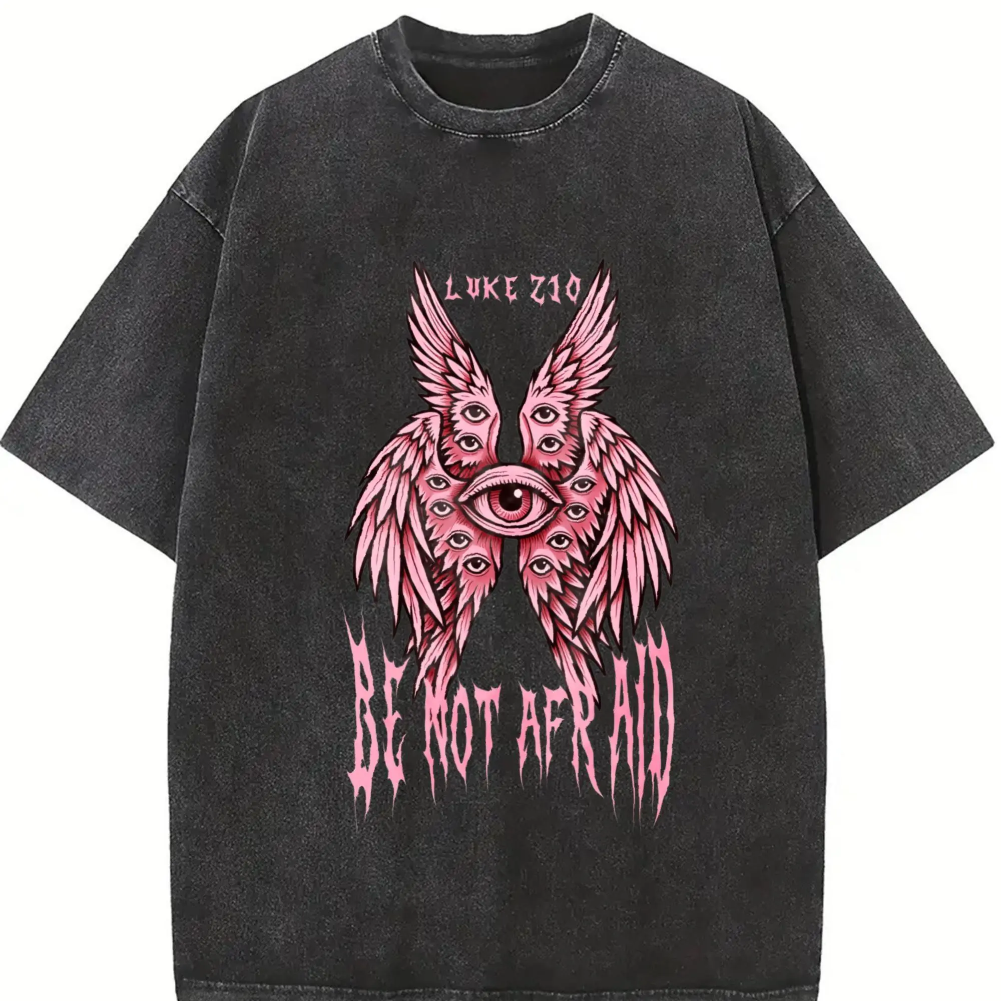 Be Not Afraid Luke 2:10 Angel Tee -BLACK FRIDAYVintage Washed Heavy Cotton OversizedFaithwear | Spiritual Streetwear Drop Christmas gift