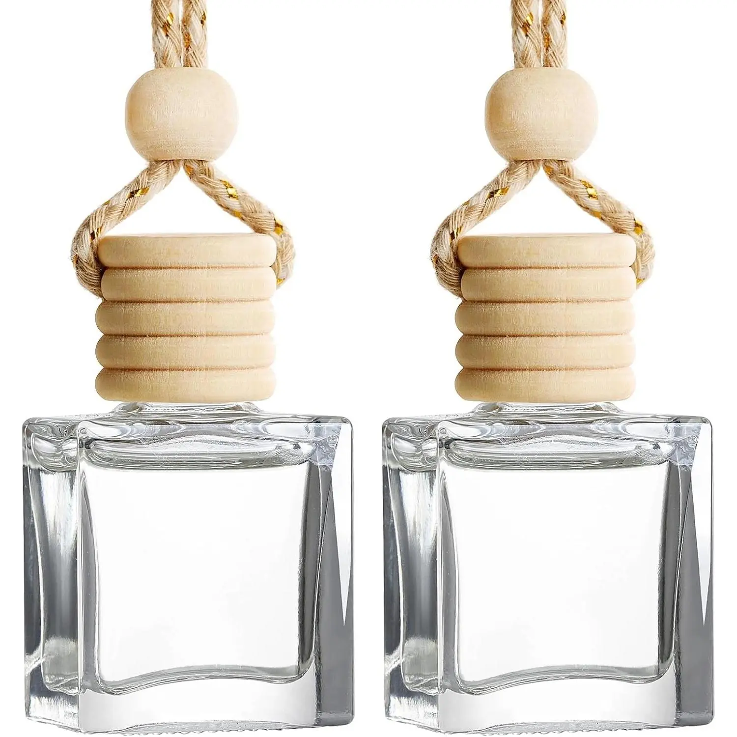 2-Pack Hanging Car Air Freshener - Mahogany Sandalwood Scent, Long Lasting Car Deodorizer & Diffuser for Men and WomenGift