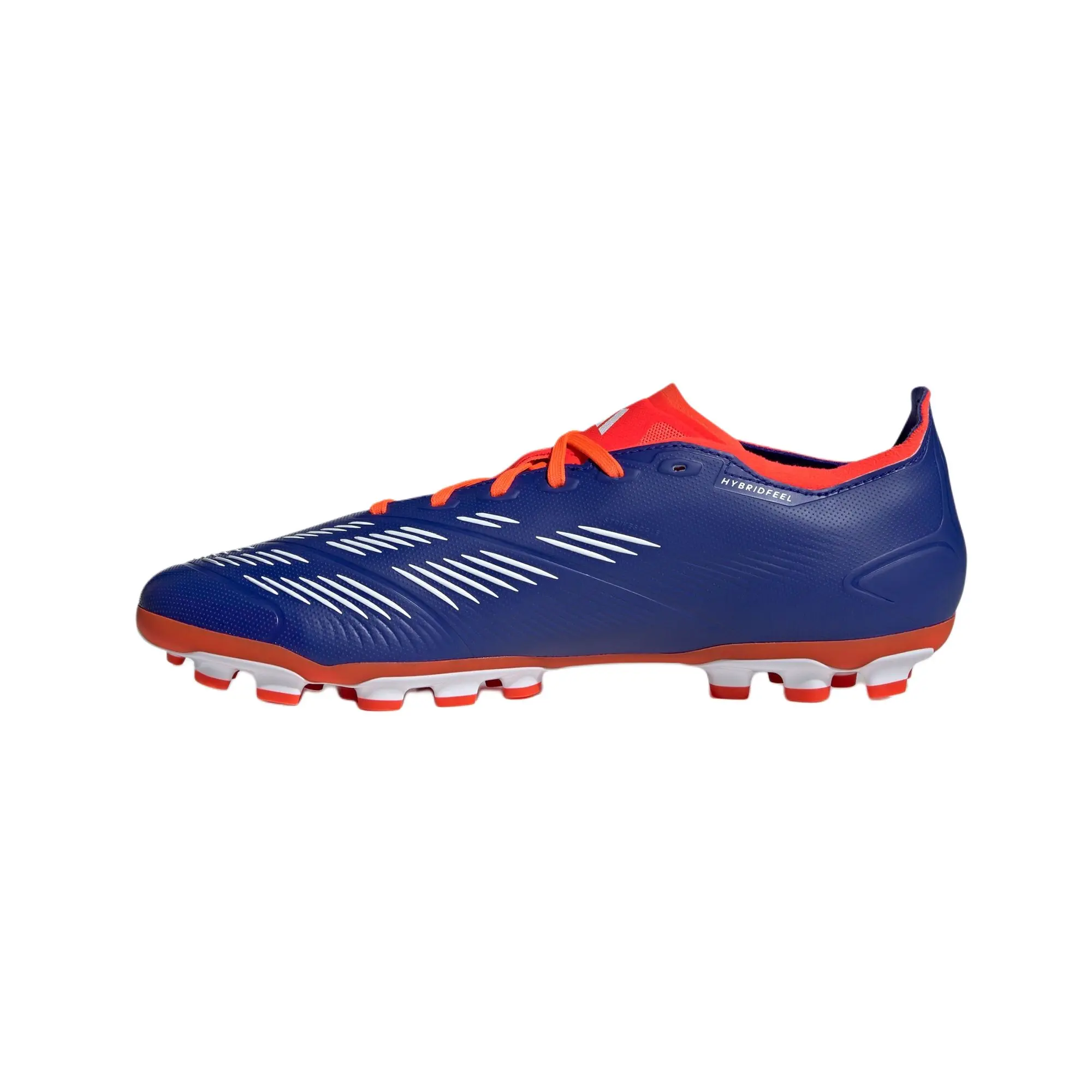 Adidas Predator League AG Comfort Unisex Turf Footwear - Blue White Red Trending Soccer Cleats with Rubber Outsole, Mesh Upper, Stability - House White Official Maison Mihara Shoes