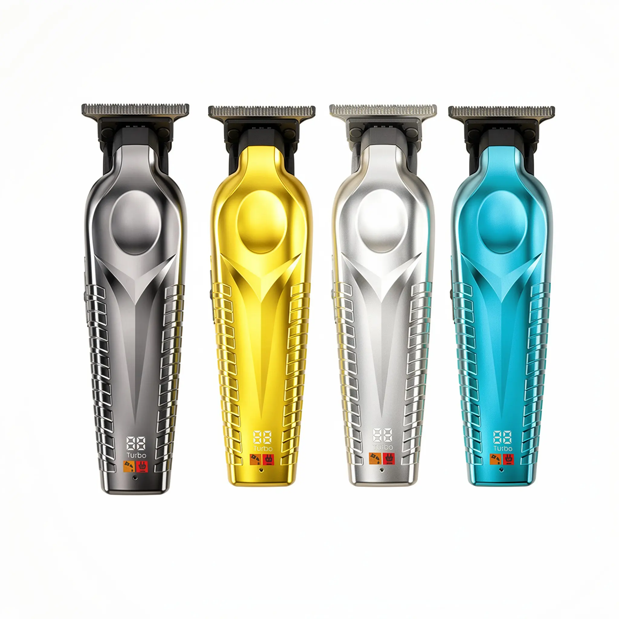 Professional Men's Electric Hair Trimmer, High Quality Trimmer, Home Charging Clipper, Cordless Hair Clipper, Precision Edge Trimmer, Gold/silver/gunmetal/blue with LED Display