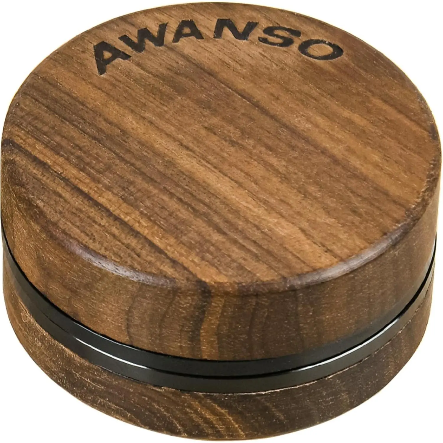 2-Piece 2.5" Walnut Wood and Aluminum Base Grinder for Kitchen Spice