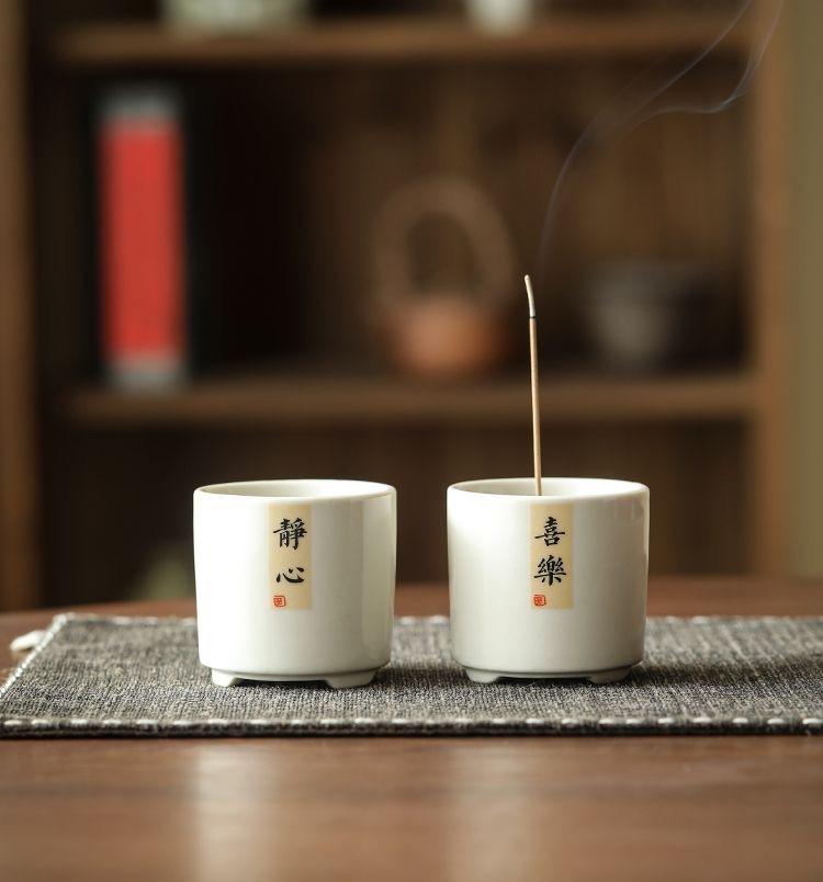 White Jade Porcelain Incense Burner Stick Holder with Sandalwood & Agarwood Base for Home Aroma Censer and Incense Tray Enhance Your Rituals aromatherapy