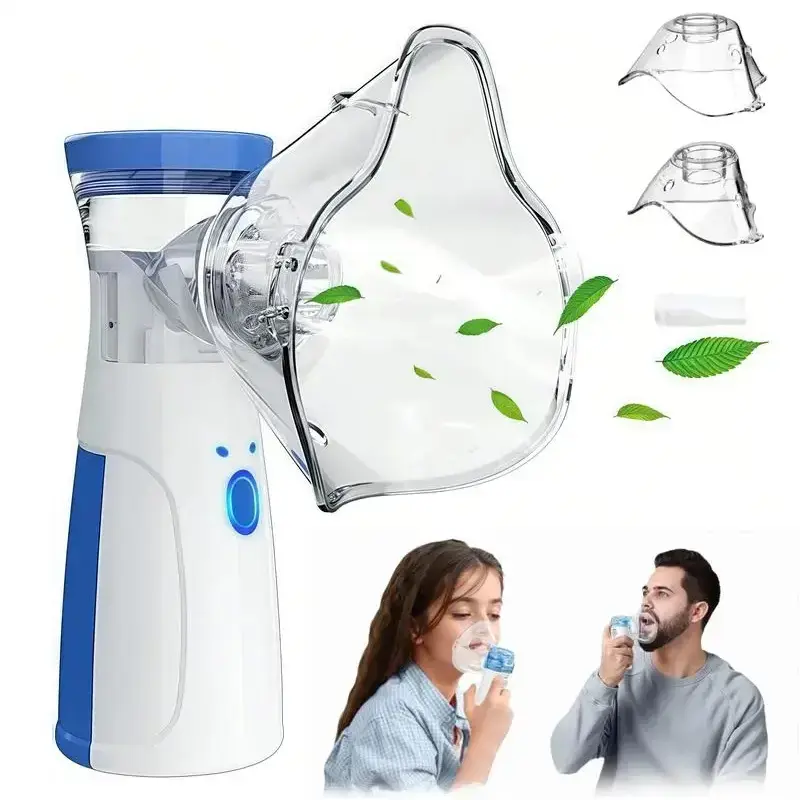 Portable Nebulizer for Adults and Kids,Handheld Mesh Nebulizer, Rechargeable Ultrasonic Nebulizer for Travel Home Use respiratory care self-cleaning mode gift box ideal campingessentials