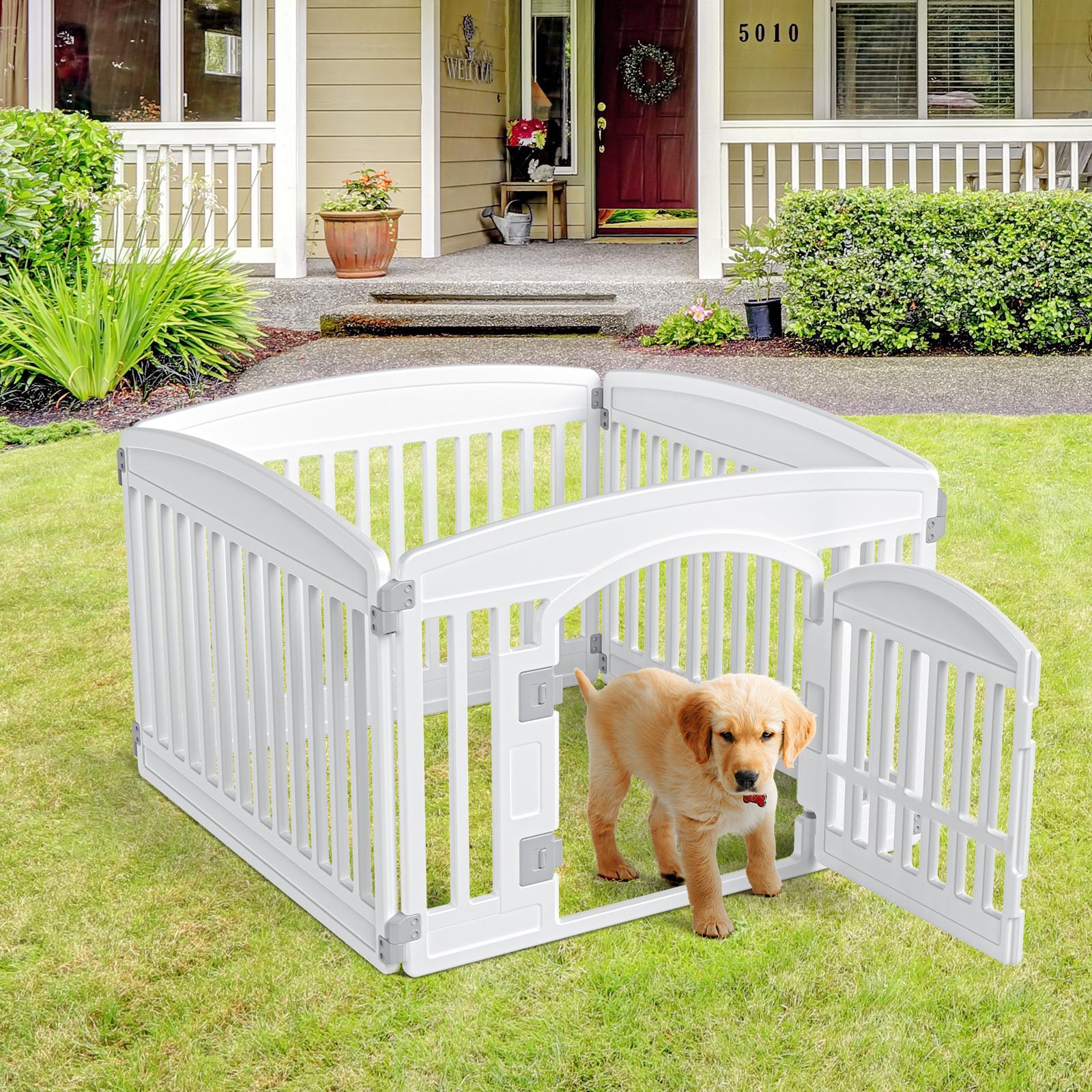 Dog Playpen Safe & 4/6-Panel Secure Indoor/Outdoor Pet Fence | Folding & Portable | Ideal for Small to Medium Dogs | Easy to Clean Dog Playpen Safe & 4/6-Panel Secure Indoor/Outdoor Pet Fence | Folding & Portable | Ideal for Small to Medium Dogs | Easy to Clean