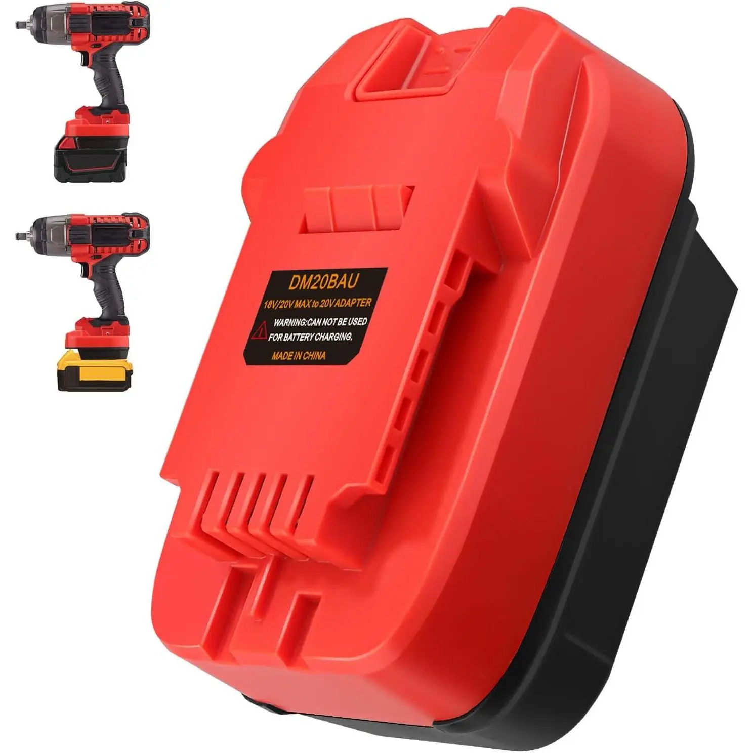 DM20BAU Battery Adapter for Dewalt 20V for Milwaukee 18v Battery Converter to for Bauer 20V Power Tool