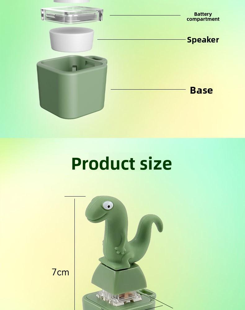 Lizard, frog, and small scallop button keychain – rechargeable LED light, color-changing sound toy |   Valentine's Day gift (suitable for children and adults)