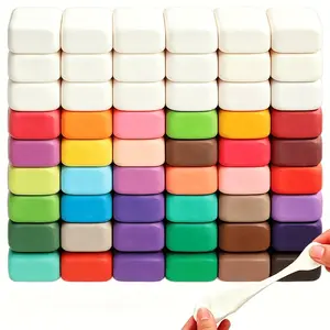 Creative Air-Dry Lightweight Clay Set, 72 Pieces (36 Colors, 36 ), DIY Modeling Kit with Tools, Educational Toy for Kids
