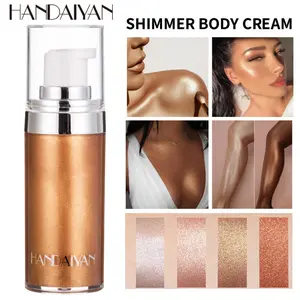 1PC HANDAIYAN Shimmer Body Highlight Cream 4 Colors Optional Multi Use For Face Body Legs Long Lasting Radiant Glow Daily Beach Party Vacation Makeup ViralBodyHighlighter ShimmerGlow GRWMMakeup MakeupHacks BodyMakeup HighlightCosmetics