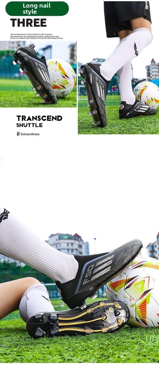 Football shoes for teenagers, student football shoes for both men and women, TF cleats, AG long spikes