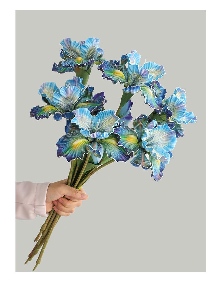 Eternal Iris 3-Stem Bundle| Premium Faux Florals for Mother's Day Gift & Aesthetic Home Decor| Bendable Stems|Premium Faux Florals