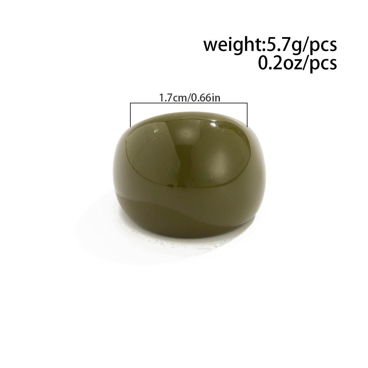 Transparent Colorful Resin Wide Curved Band Rings Retro INS Trendy Unique Niche Design Stackable Finger Rings Y2K Aesthetic Dainty Bold Fashion Jewelry Casual Stylish Accessories for Women Daily Party Street Vacation Outfit Layering Wear