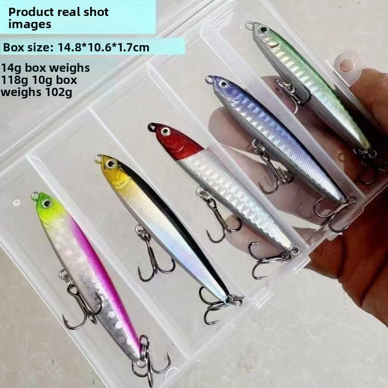 Ghost fly submerged pencil Luya bait fishing long throw Mino pencil 10g 14g independent packaging box