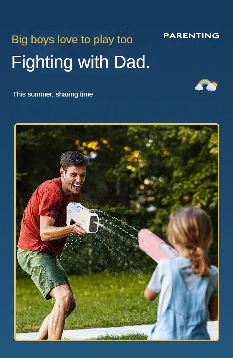 Automatically Water High Pressure Electric Water Gun Toys for Kids Summer Outdoor Pool Fight Games Children Water Toys Gift play Watergun Waterblaster