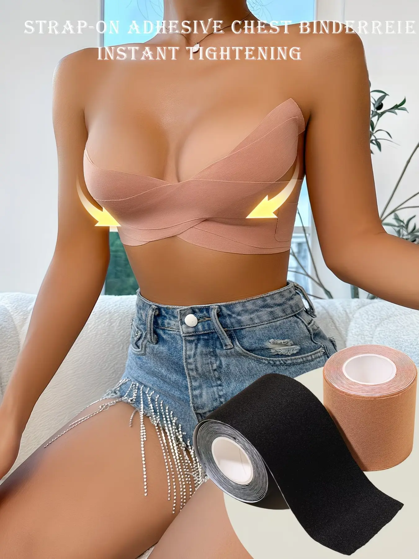 Women's Invisible Lifting Tape Breast Covers, Seamless Nipple Covers, Suitable for A and Above Cup Sizes, Features Shrinking and Lifting Bands - Ideal for Strapless Wear, Disposable Nipple Covers Designed for Women