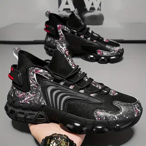 BDHJYDB New Breathable Men'S Shoes for Teenagers, Featuring Shock-Absorbing Running Style And Trendy Dad Sneakers