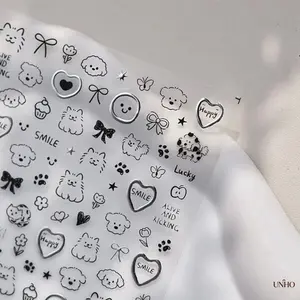 2026 Adorable Smiling Samoyed And Cartoon Cat Stickers – Waterproof Durable Plastic Decor Decals For Laptops, Cell Phones And Tablet Cases, Lovely Cute Decor Accessory For Daily Electronic Device Customization