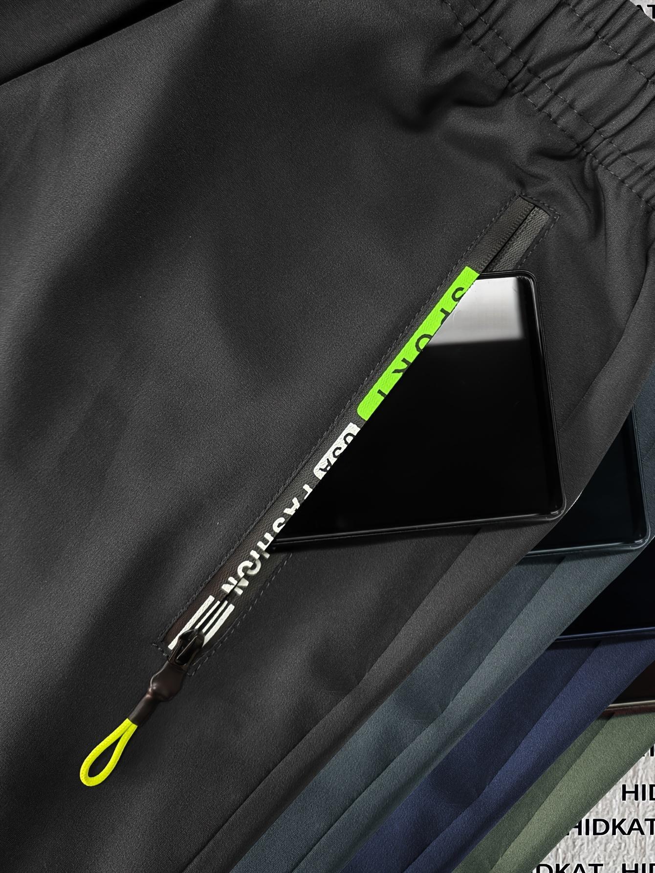 4pcs Women's Zipper Pocket Cargo Pants, Women's Elastic Waist Hiking Trousers, Women's Multi-Pocket Casual Cargo Pants, Women's Lightweight Outdoor Cargo Pants, Women's Plus Size Cargo Pants