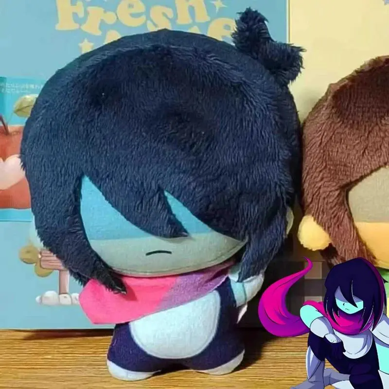 Game Deltarune Kris Cosplay Keychain Cute Character Plush Stuffed Cotton Doll Backpack Pendant Keyring Decoration