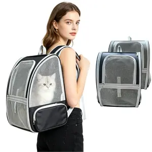 Cat Backpack Dog Backpack Carrier, Large Space Bubble Backpack, Breathable & Shaded, Ideal for Travel, Hiking, Shopping, Vet Visits