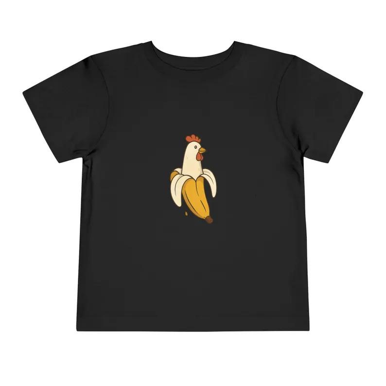 Chicken Banana Funny Graphic Tee, Cute T-Shirt, Unisex, Comfortable, All‑Season Wear