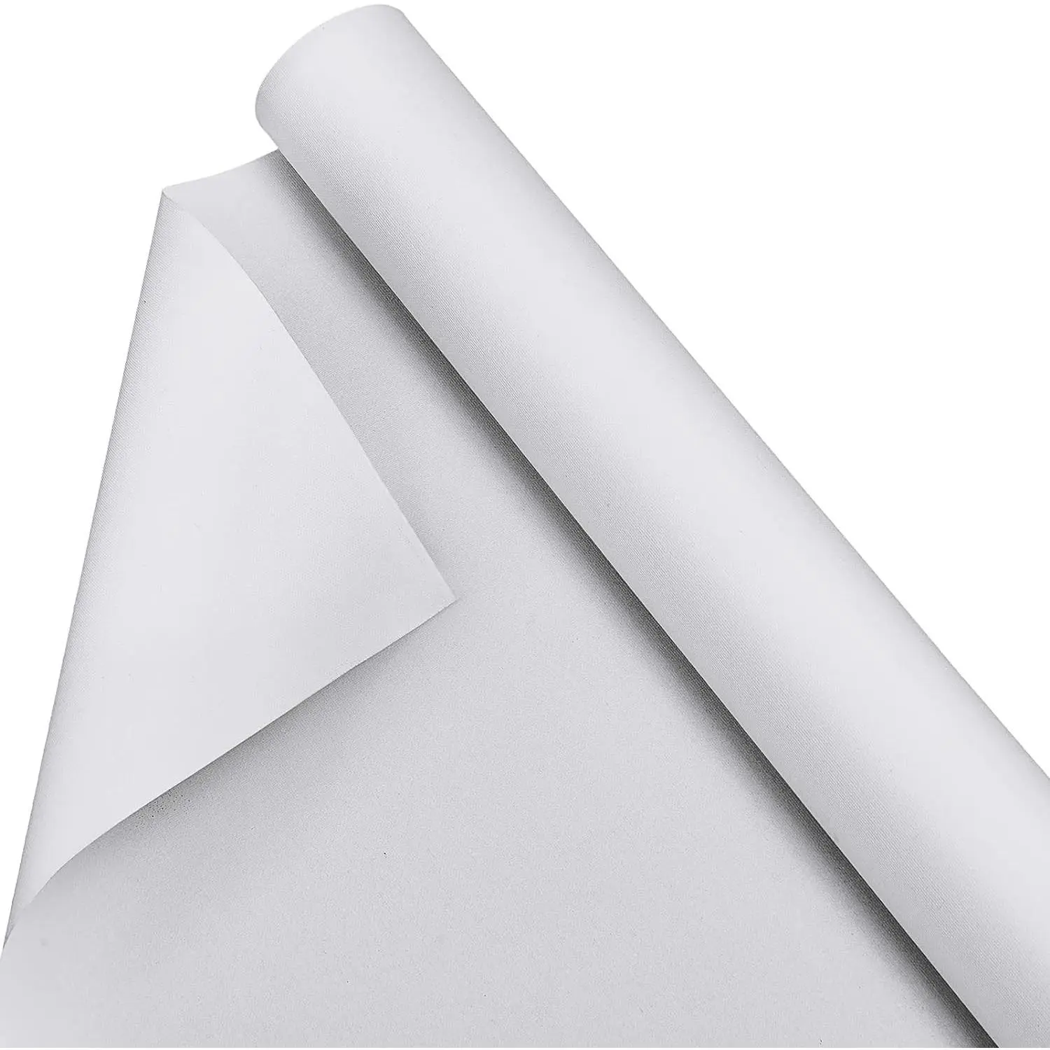 36 Inch x 20 Feet Double Primed Cotton Canvas Large White Canvas Roll for Oil and Acrylic Painting