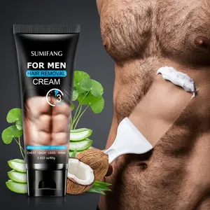 Men's Hair Removal Cream, Body Hair Remover, Gentle Care, Moisturizing, Moisturize, No Marks, Fast Hair Removal, Pain-Free, Softens Body Hair, Suitable for Legs, Armpits, Chest