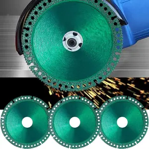 Indestructible Disc 2.0 -Cut Everything in Seconds,  Upgraded Indestructible Disc for Angle  7/8 inch, 4 inch Circular   for Ceramic Tile Glass Metal   (3 Pack)