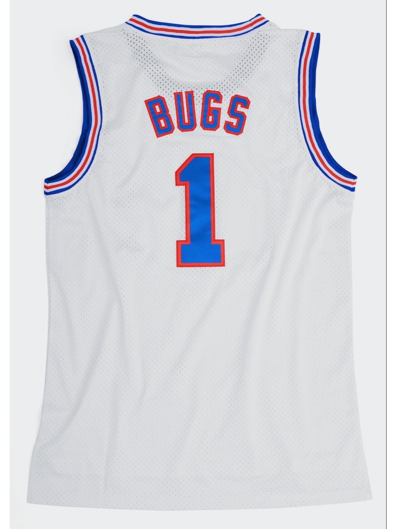 Basketball Jersey #1 Moive Space Jerseys Sport Jersey Bugs Shirts for Men Women 90s Hiphop Party Clothing