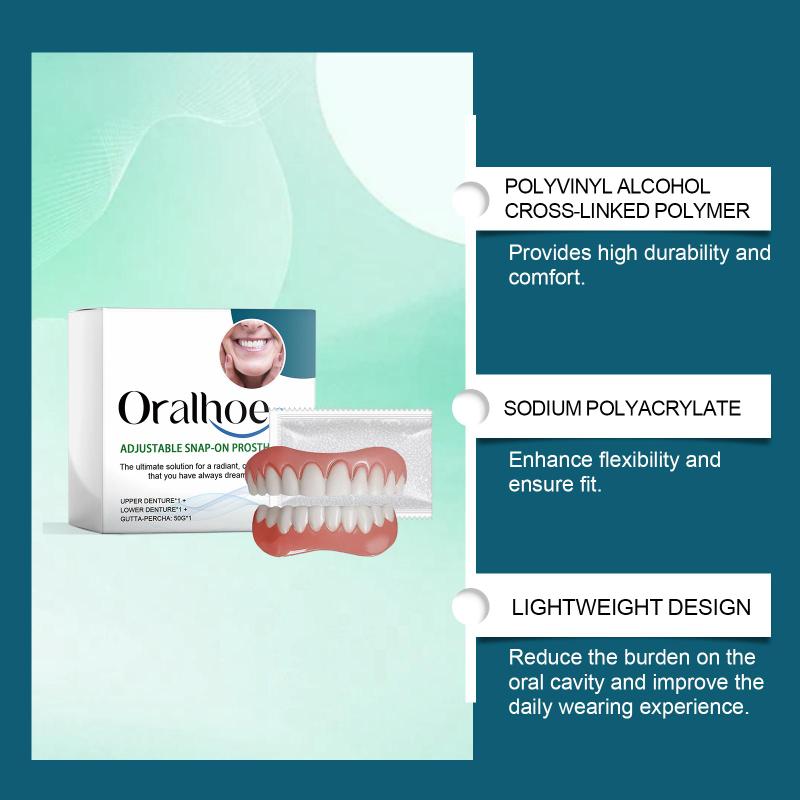 Silicone Denture Repair Kit - Daily Use to Enhance Smile Beauty, Comfortable Material to Modify Teeth.