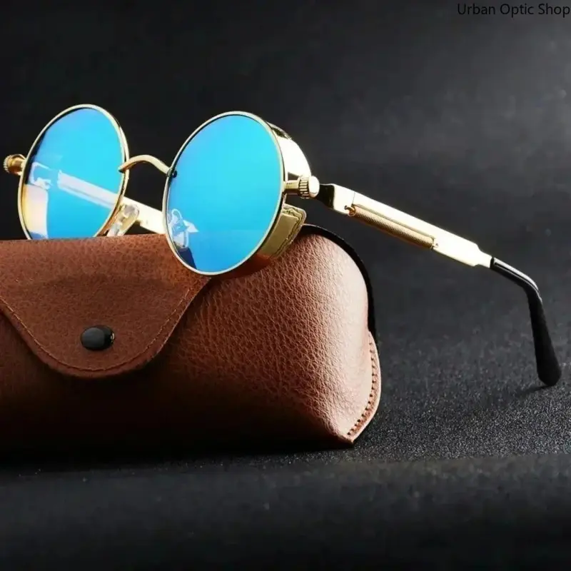 Metal Steampunk Round Sunglasses Vintage UV400 Protection Durable Metal Frame Cosplay Casual Daily Fashion Eyewear Unisex