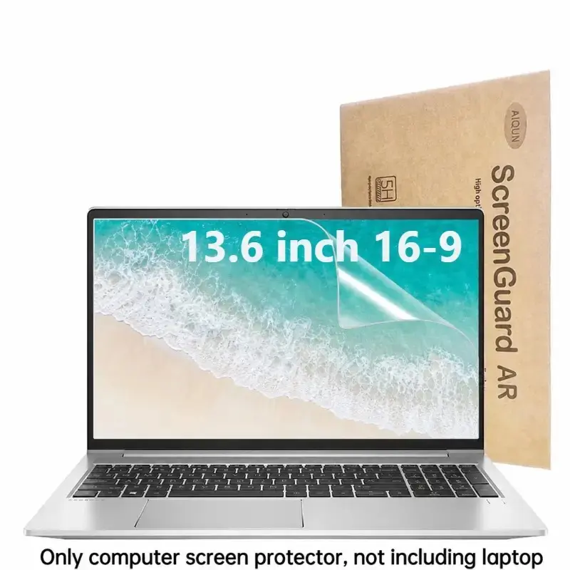 Anti Fingerprint Matte Screen Protector for 13.6 Inch 16-9 Laptop, Oleophobic Reflection Free PET Film, Ultra-Thin Smooth Touch Display Shield, Anti Scratch Screen Guard Cover for Daily Desk Work