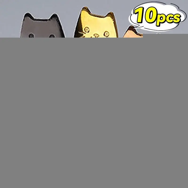 Mini Cute Cat Shaped Coffee Spoon Stainless Steel Ice Cream Dessert Spoons Teaspoons Kitchen Scoops Tableware Gadgets Wholesale