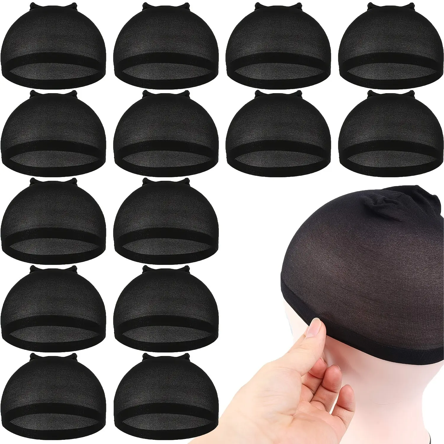 14-Piece Hair Net Hat Set, Elastic Nylon Hair Nets, Reusable & Durable, Ideal for Hairstyling & Protection, Perfect Gift Idea
