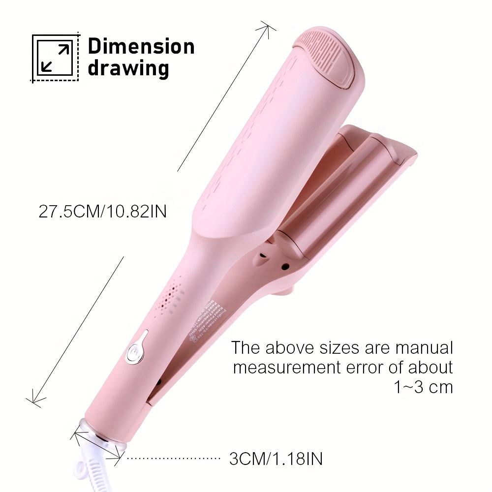 US Standard 32Mm Curling Iron - Adjustable Temperature And Easy Styling, Quick And Long-Lasting Results with Secure Thermal Control Technology, Perfect for Deep U-Shaped Curls, Available in Pink/Purple