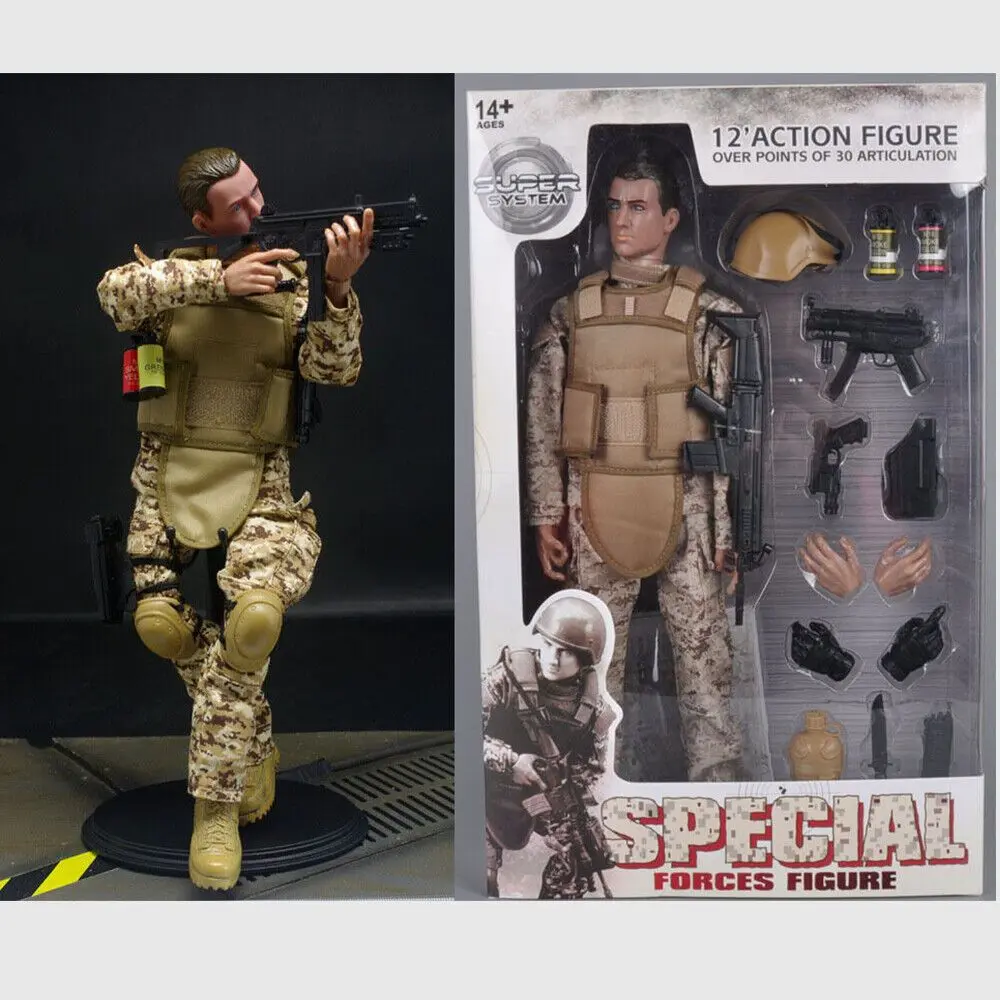 12 Inch 1/6 Scale Army Soldier Action Figure Model, for Gift Or A Decorative Item, And Is Suitable for Figurine Collectors
