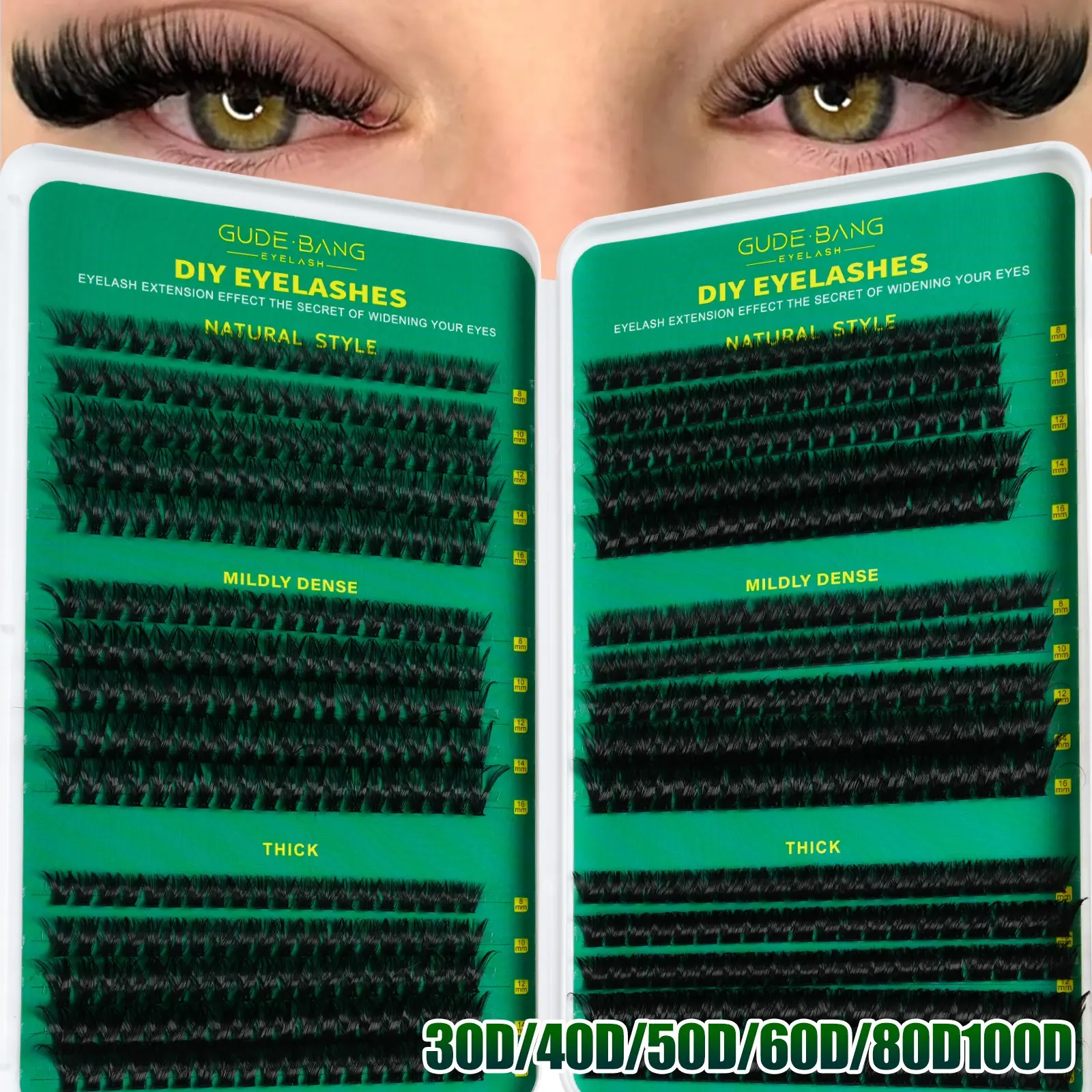 600 Pcs Eyelash Extension, Mixed 8–16 Mm D Curl Lashes, Non-Toxic Fluffy False Eyelashes, Soft Fluffy Lashes, Beginner-Friendly DIY Lash Cluster Set for Home Use