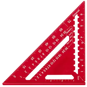High-Definition Anodized Angle Ruler - Wear-Resistant and Corrosion-Proof - Equipped with Conversion Table and Protractor - Lightweight and Compact