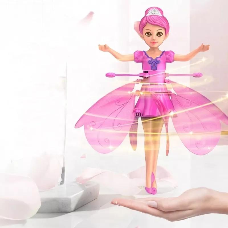 Children's Flying Doll Dancing Simulation Helicopter Gesture Induction Machine Rotating Flying Toy Luminous Toy Gift