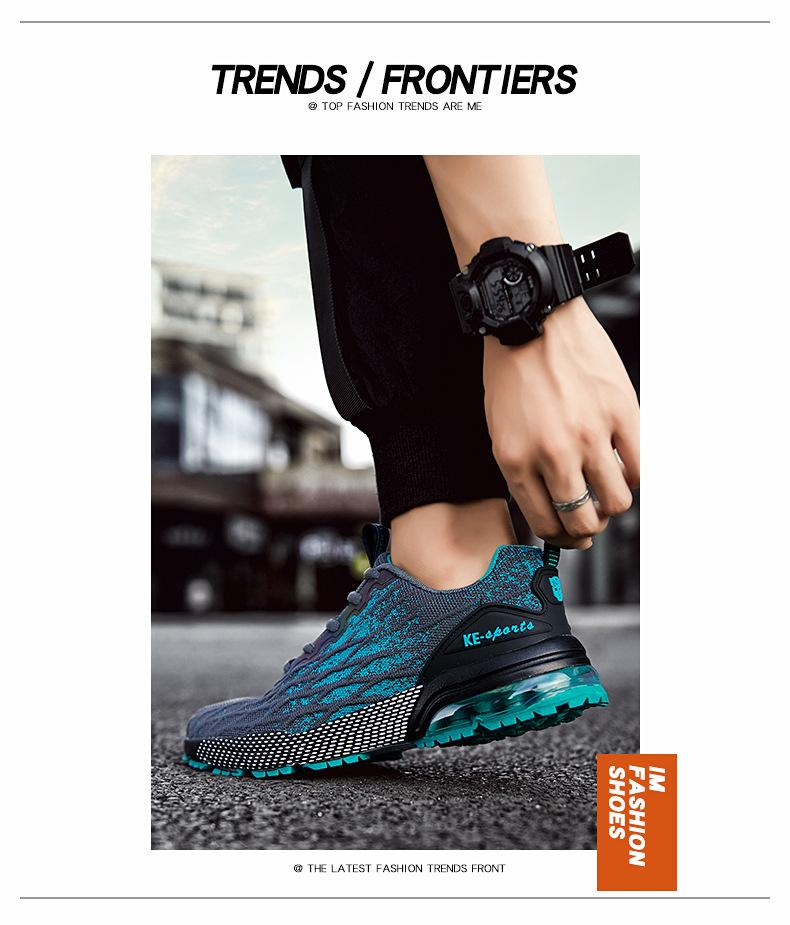 Mesler Men's Sporty Solid RoundToe Laces Trainers, Fashionable Lace UpFront Mesh Breathable Comfortable Sports Air Running Shoes Sporty Lightweight Breathable Running Shoes For Exercise & Daily Wear