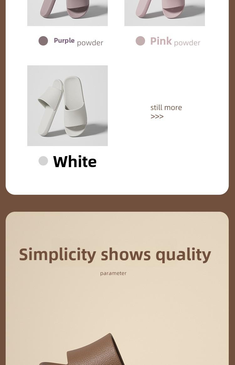 Women's summer non-slip indoor home bathroom EVA couple's home sandals men's retro style slippers