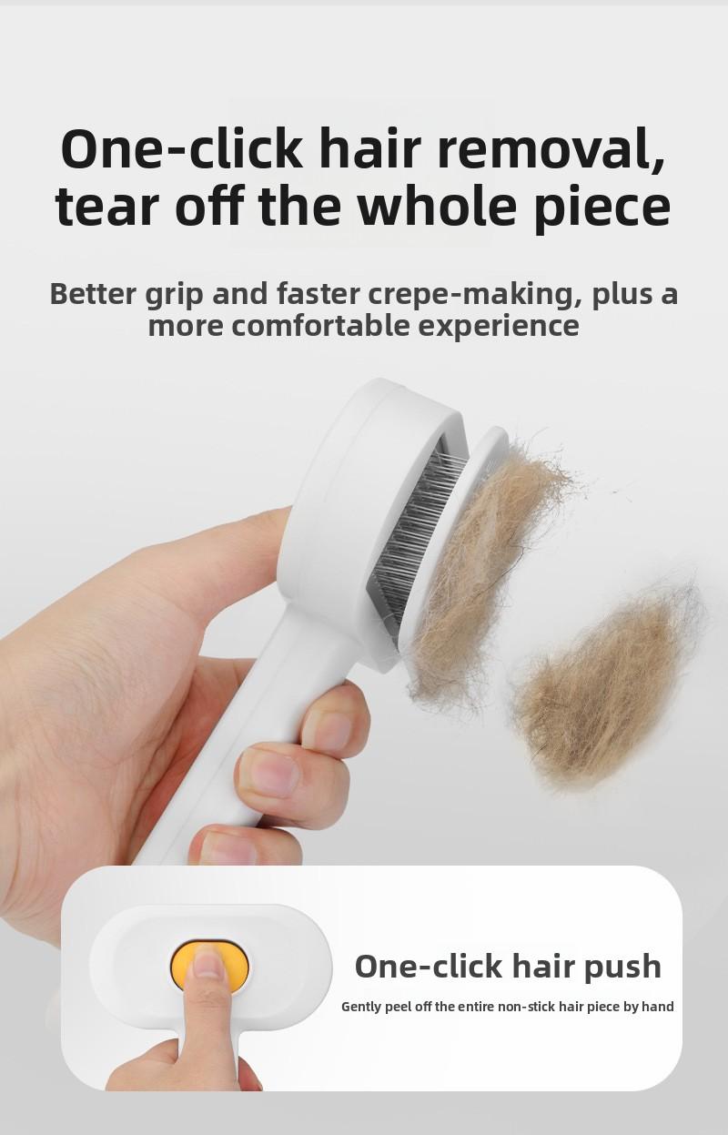 Pet Supplies Dematting Deshedding Pet Comb for Dogs & Cats, Grooming Massage Brush for Removing Loose Fur