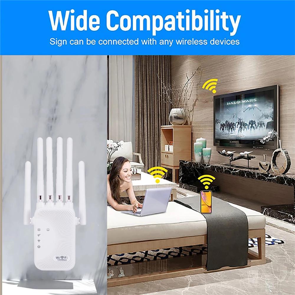 Wireless Wi-Fi Router Wifi Repeater Amplifier 2.4G 5G Network Expander Range Extender WiFi Signal Booster