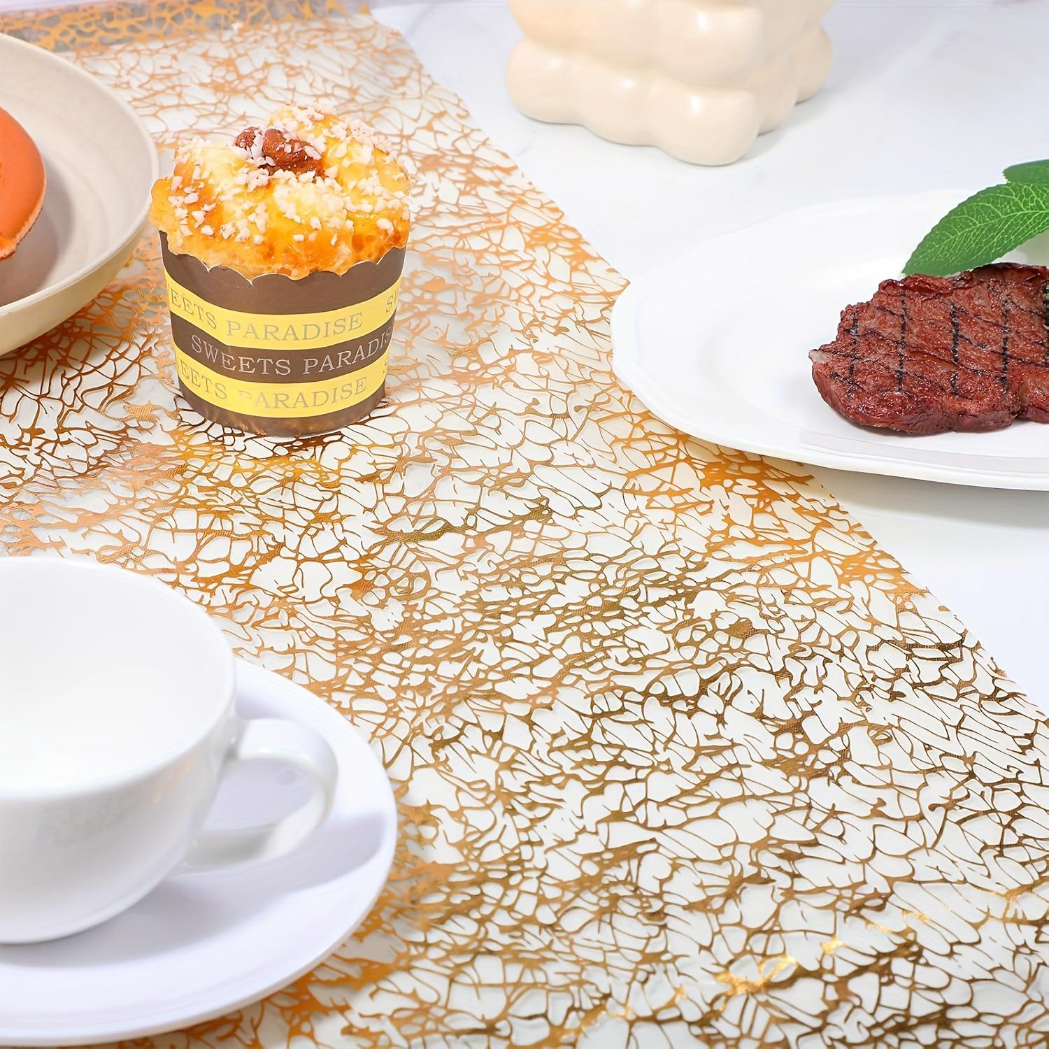 For Weddings, Parties, Christmas & Graduations, Table Decoration Upgrade Solution, Gold Glitter Mesh Table Runners, Shiny Decorative Atmospheric, Effortlessly Create Upscale Table Decoration, 11 X 108 Inch 10 Pack For Weddings, Parties, Christmas & Graduations, Table Decoration Upgrade Solution, Gold Glitter Mesh Table Runners, Shiny Decorative Atmospheric, Effortlessly Create Upscale Table Decoration, 11 X 108 Inch 10 Pack