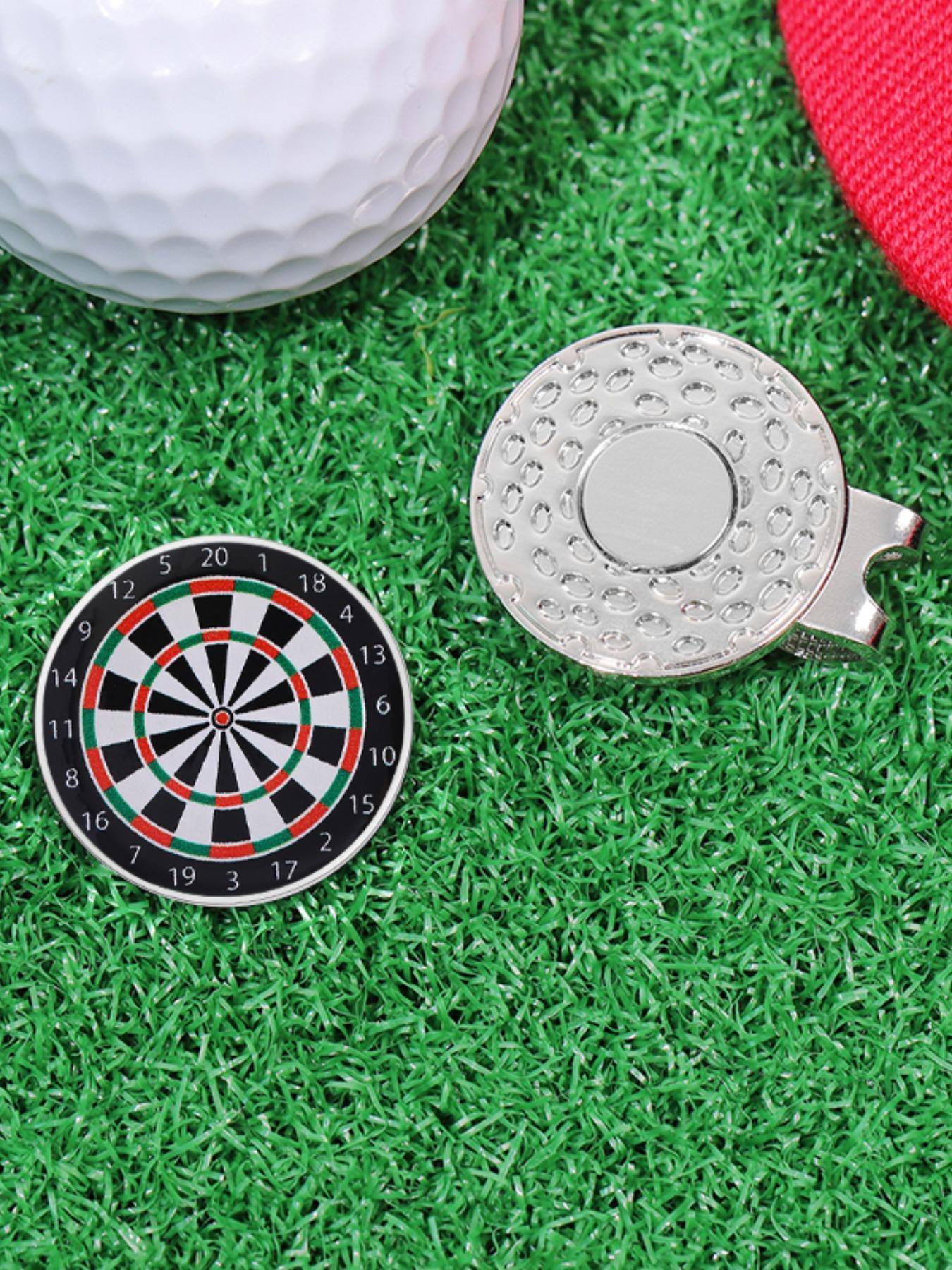 Creative Dartboard Design Golf Hat Clip, Fashionable Golf Hat Clip for Women & Men, Golf Accessories, Golf Ball Marker, Trendy All-match & Exquisite Brooch for Birthday Gift